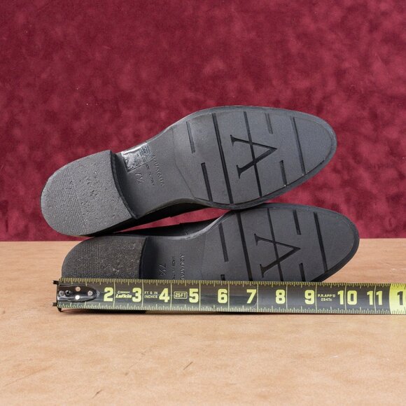 Aquatalia Women Nadie Black Leather Ankle Zip Dressy Office Boots size 7.5 - Picture 5 of 8